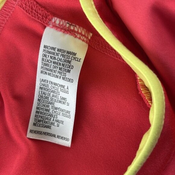 Womens IZOD PERFORM-X BASIX COOL-FX Golf Tennis Skirt Athletic Skort Red & Yello - Picture 10 of 12